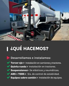equipamiento y adaptacion de camiones